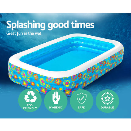 Bestway Swimming Pool 305x76cm Above Ground Round Inflatable Pools 3800L.