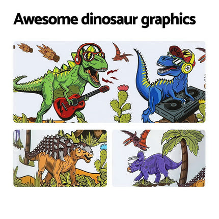 Bestway Kids Pool 183x38cm Round Above Ground Rigid Swimming Pools Dinosaur 946L.