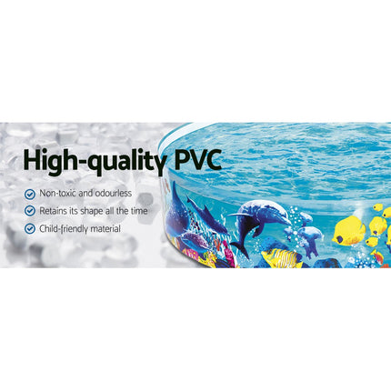 Bestway Kids Pool 183x38cm Round Above Ground Rigid Swimming Pools Undersea 946L.