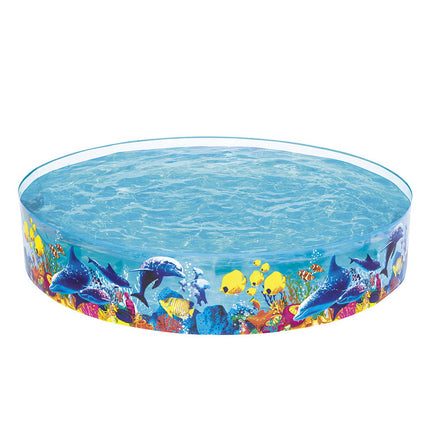 Bestway Kids Pool 244x46cm Round Above Ground Rigid Swimming Pools Undersea 2074L.