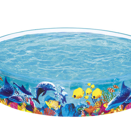 Bestway Kids Pool 244x46cm Round Above Ground Rigid Swimming Pools Undersea 2074L.