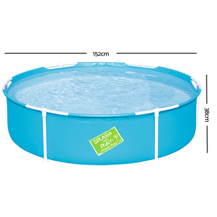 Bestway Kids Pool 152x38cm Round Steel Frame Swimming Pools Above Ground 580L.