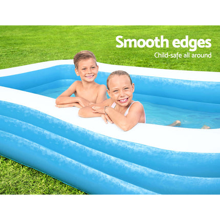 Bestway Kids Pool 305x183x56cm Inflatable Above Ground Swimming Pools 1161L.