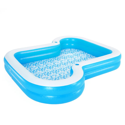 Bestway Kids Pool 115x89x76cm Inflatable Play Swimming Pools w/ Canopy 31L.