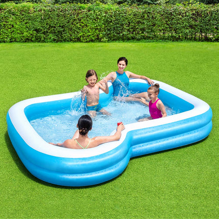 Bestway Kids Pool 115x89x76cm Inflatable Play Swimming Pools w/ Canopy 31L.