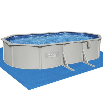 Bestway Swimming Pool 610 x 366cm Steel Frame Round Pool Set w/ Filter Ladder.