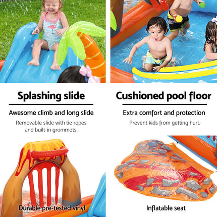 Bestway Kids Pool 265x265x104cm Inflatable Above Ground Swimming Play Pools 208L.