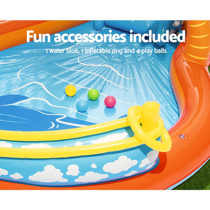 Bestway Kids Pool 265x265x104cm Inflatable Above Ground Swimming Play Pools 208L.