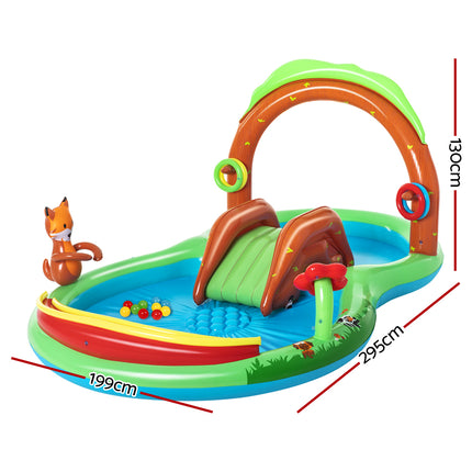 Bestway Kids Pool 183x38cm Round Above Ground Rigid Swimming Pools Dinosaur 946L.
