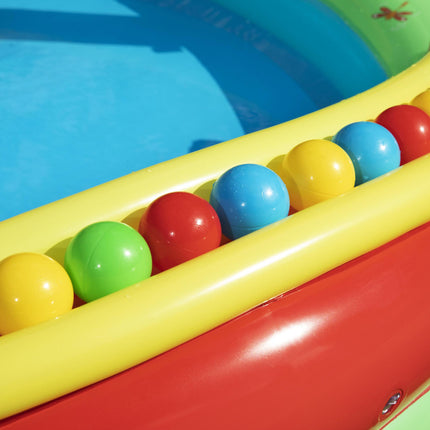 Bestway Kids Pool 183x38cm Round Above Ground Rigid Swimming Pools Dinosaur 946L.