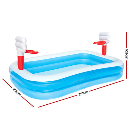 Bestway Kids Pool 262x157x46cm Inflatable Above Ground Swimming Pools 544L.
