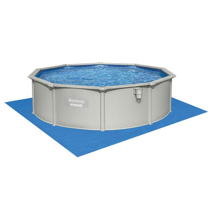 Bestway Swimming Pool Steel Frame Round Pool Set 457cm w/ Filter Ladder 17430L.