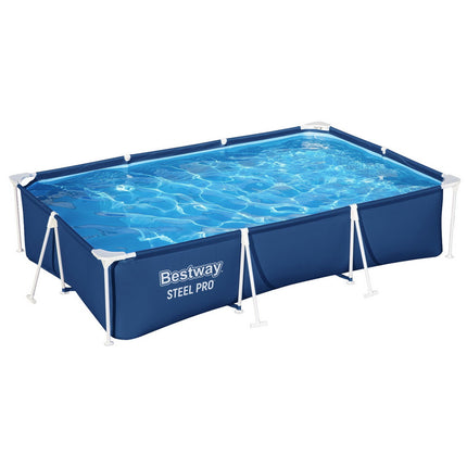 Bestway Swimming Pool 300x201x66cm Steel Frame Above Ground Pools 3300L.