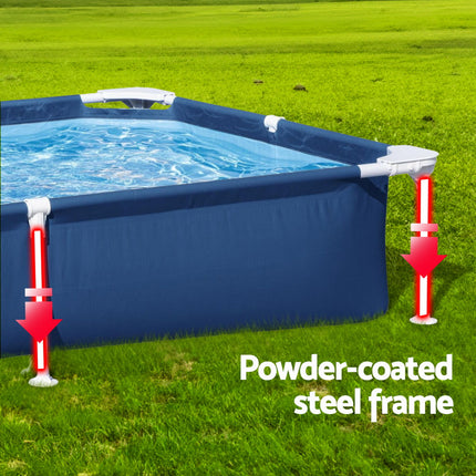 Bestway Swimming Pool 221x150x43cm Steel Frame Above Ground Pools 1200L.