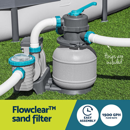 Bestway Pool Pump Sand Filter 1500GPH 5678L/H Pools Flowclear Filters.