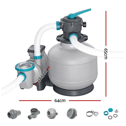 Bestway Pool Pump Sand Filter 3000GPH 11355L/H Pools Flowclear Filters.