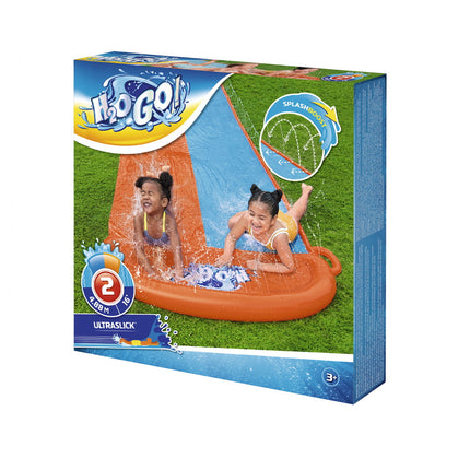 Bestway Water Slide Kids Slip 488cm Dual Slides Inflatable Splash Pad.