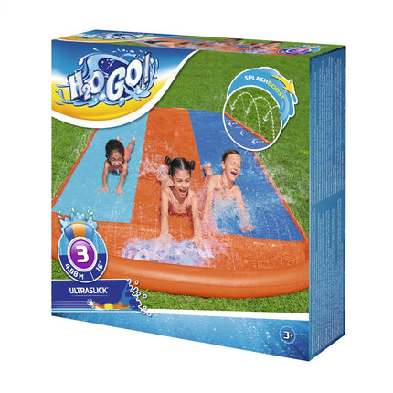 Bestway Water Slide Slip Kids 488cm Triple Slides.
