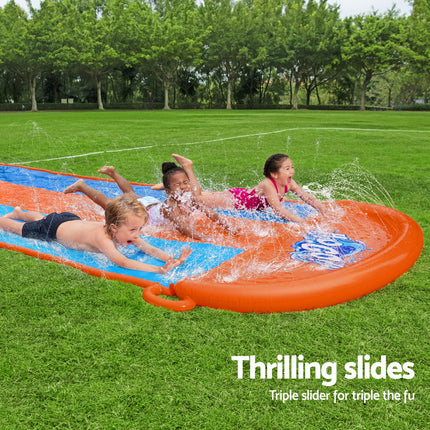 Bestway Water Slide Slip Kids 488cm Triple Slides.