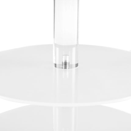 5-Star Chef Cake Stand 5 Tiers Acrylic Holder Display Round Clear Wedding Party.
