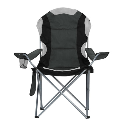 Weisshorn Camping Folding Chair Portable Outdoor Hiking Fishing Picnic Grey 2pcs.