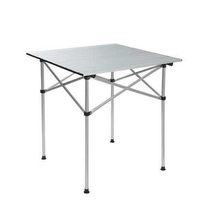 Weisshorn Folding Camping Table 70CM Roll Up Outdoor Picnic BBQ Aluminium Desk.