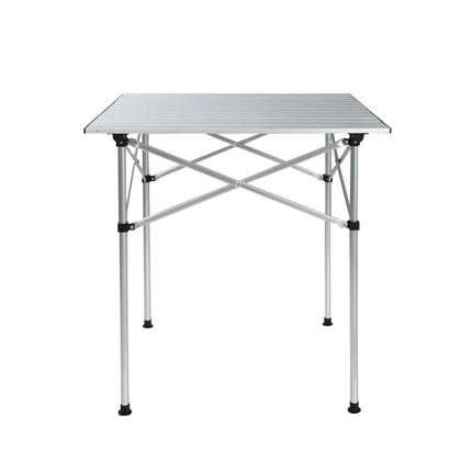 Weisshorn Folding Camping Table 70CM Roll Up Outdoor Picnic BBQ Aluminium Desk.