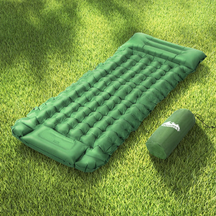 Weisshorn Self Inflating Mattress Camping Sleeping Mat Air Bed Pad Single Pillow.
