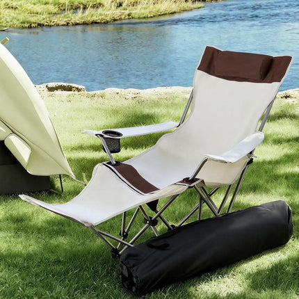 Weisshorn Camping Chair Reclining Adjustable Portable Outdoor Folding Lightweight.