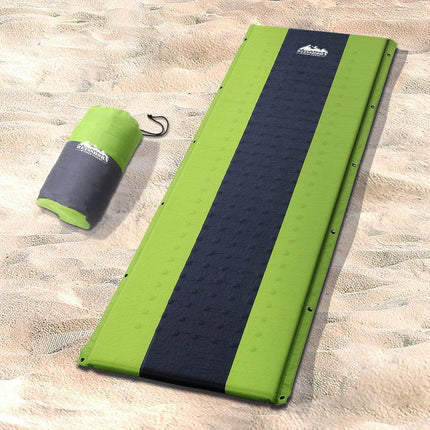 Weisshorn Self Inflating Mattress Camping Sleeping Mat Air Bed Pad Single Green.