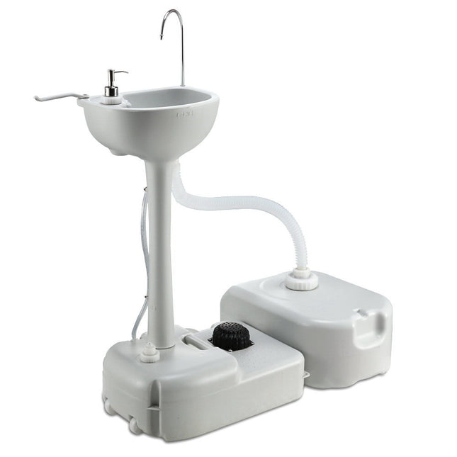 Weisshorn Camping Basin Portable Hand Wash Sink Stand 43L Capacity.