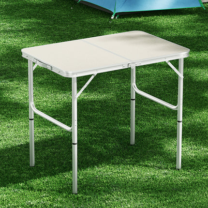 Weisshorn Folding Camping Table 90CM Adjustable Portable Outdoor Picnic Desk.