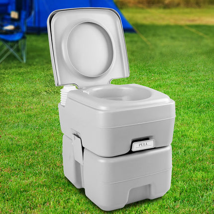 Weisshorn 20L Portable Camping Toilet Outdoor Flush Potty Boating.