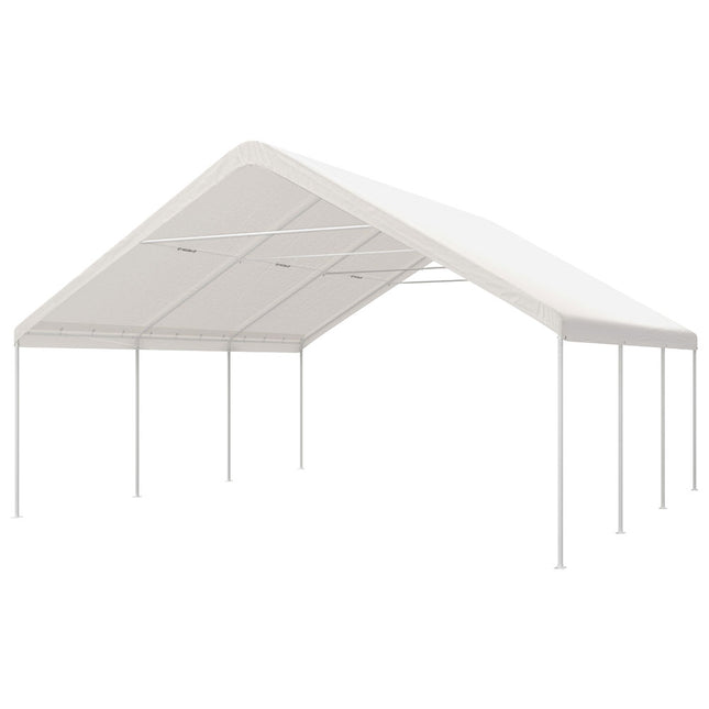 Instahut Carports 6x6m Carport Kits Steel Shelter Gazebo Canopy Garage Portable Garden Shed.
