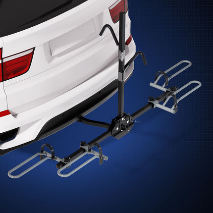 Giantz 2 Bicycle Bike Carrier Rack Car 2" Hitch Mount Platform Foldable Black,Giantz 2 Bicycle Bike Carrier Rack Car 2" Hitch Mount Platform Foldable Black.