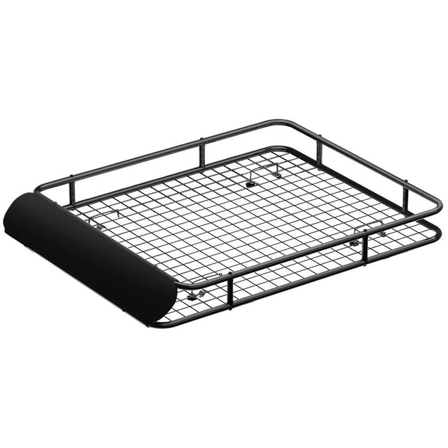 Giantz Universal Car Roof Rack Basket Luggage Vehicle Cargo Carrier 123cm Black.