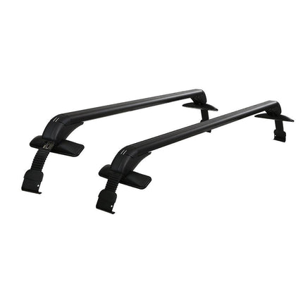 Universal Car Roof Racks Pod Aluminium Cross Bars Clamps Lockable 90cm Black.