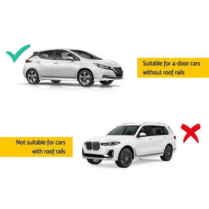 Universal Car Roof Racks Pod Aluminium Cross Bars Clamps Lockable 90cm Black.