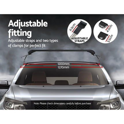 Universal Car Roof Racks Pod Aluminium Cross Bars Clamps Lockable 90cm Black.