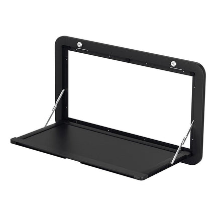 Weisshorn Caravan Table 800 x 450mm Folding Lockable Black.