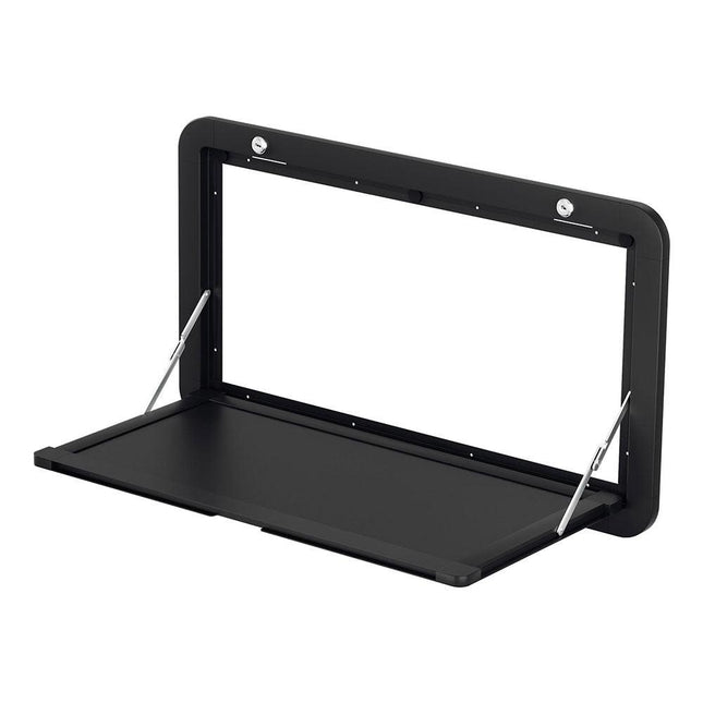 Weisshorn Caravan Table 800 x 450mm Folding Lockable Black.