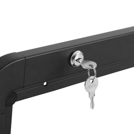 Weisshorn Caravan Table 800 x 450mm Folding Lockable Black.
