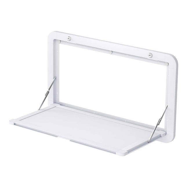 Weisshorn Caravan Table 800 x 450mm Folding Lockable White.