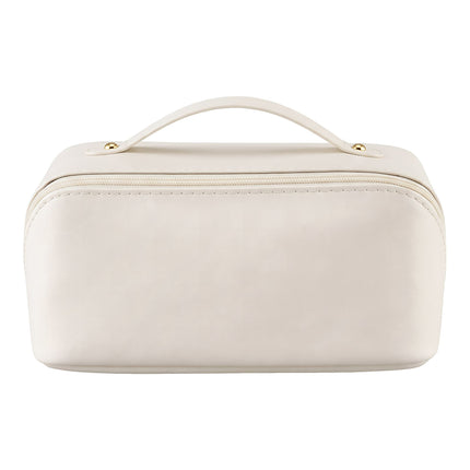 Embellir Makeup Case Portable Cosmetic Bag Organiser Toiletry Travel Bag PU White