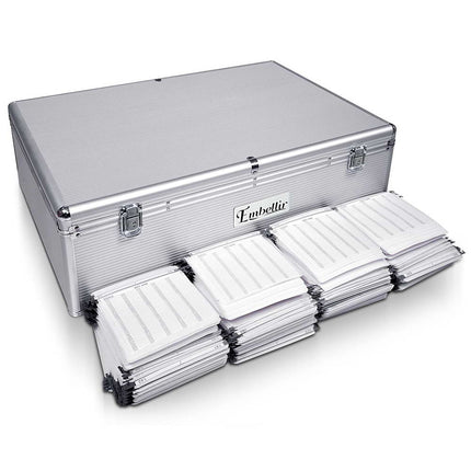 Embellir CD Case DVD Cases Storage Box 1000 Discs Aluminium Case DVD Folders.