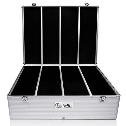 Embellir CD Case DVD Cases Storage Box 1000 Discs Aluminium Case DVD Folders.