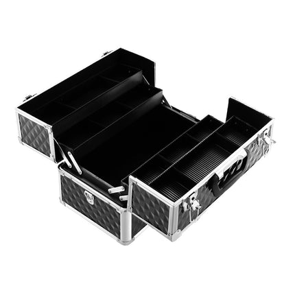 Embellir Portable Cosmetic Beauty Makeup Case - Diamond Black.