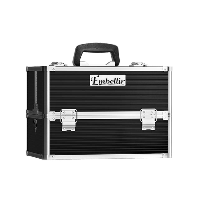 Embellir Portable Cosmetic Beauty Makeup Case- Black.