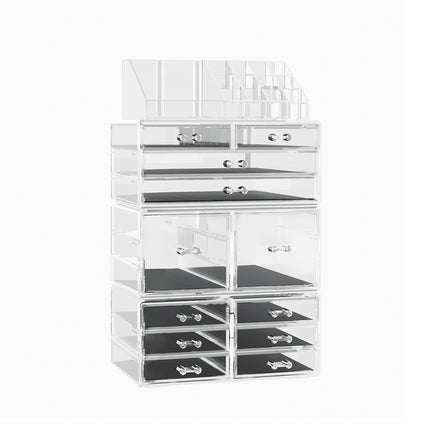 Embellir Makeup Organizer Acrylic Cosmetic Organizer Storage Box Jewellery Holder.