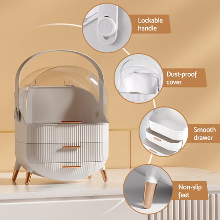 Embellir Makeup Organizer Portable Cosmetic Organizer Storage Box Jewellery Holder.